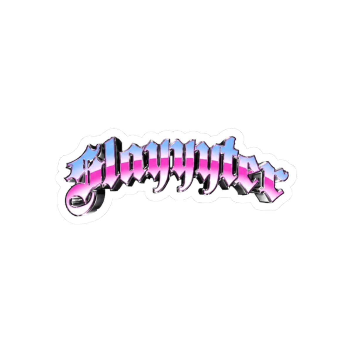 slayyyter chrome logo - alternate angle 3, merchandise